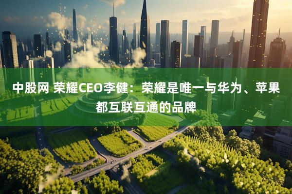 中股网 荣耀CEO李健：荣耀是唯一与华为、苹果都互联互通的品牌