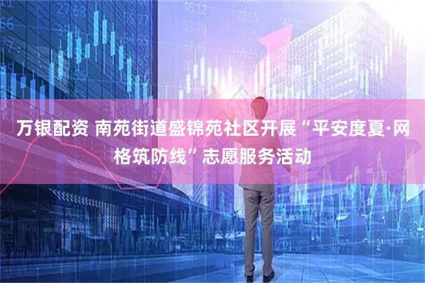 万银配资 南苑街道盛锦苑社区开展“平安度夏·网格筑防线”志愿服务活动